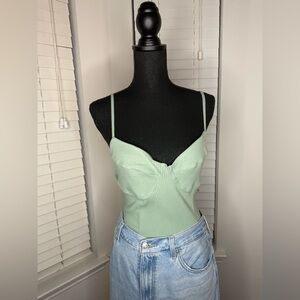 SHEIN Light Green Ribbed Camisole BOGO